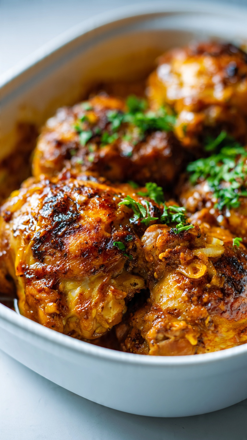 Chicken Thighs and Green Beans Skillet