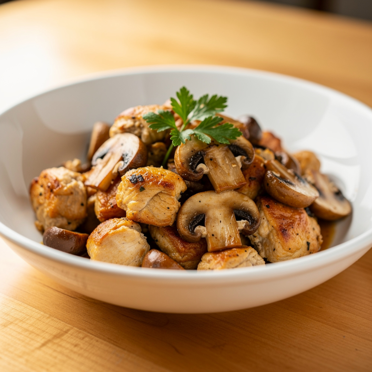Creamy Chicken and Mushroom Skillet