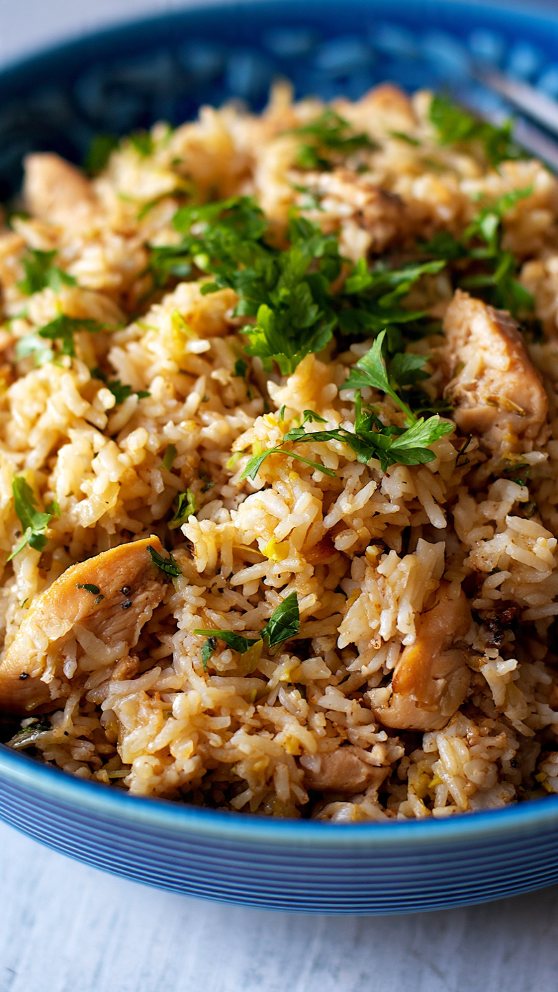 Easy One-Pan Creamy Chicken and Rice