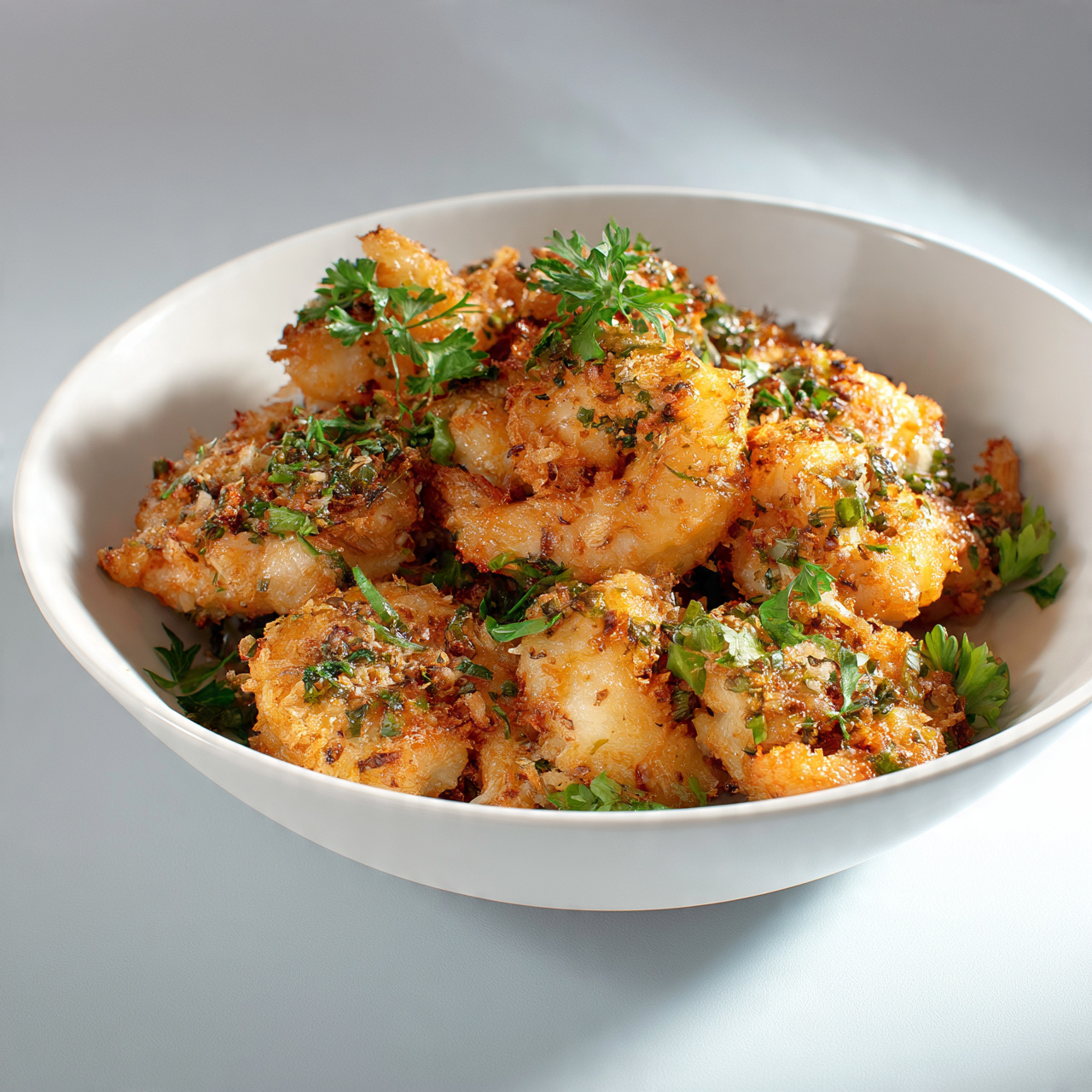 Chinese Coconut Shrimp with Creamy White Sauce