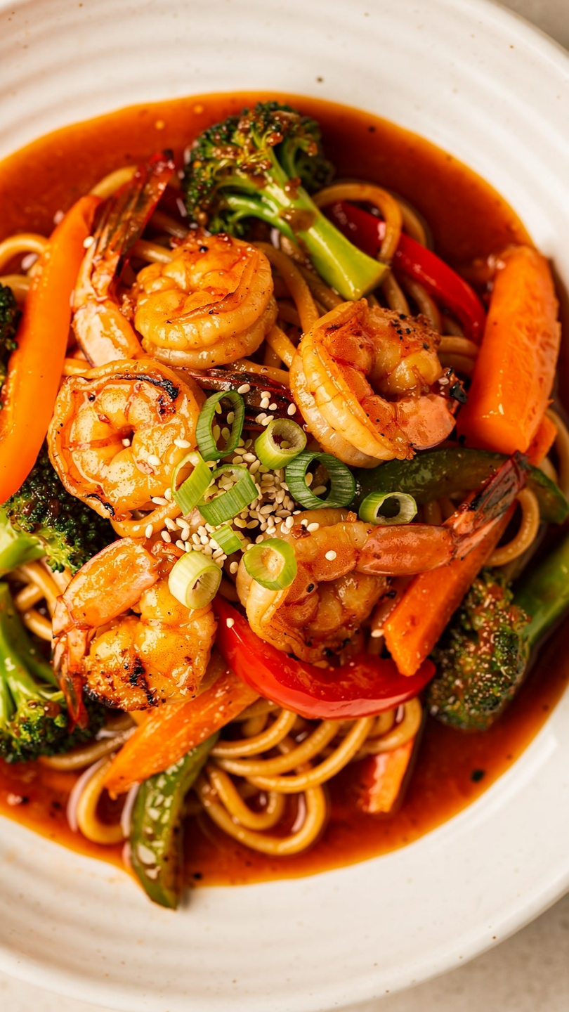 Shrimp Stir Fry with Noodles (Quick, Healthy & Incredibly Satisfying)