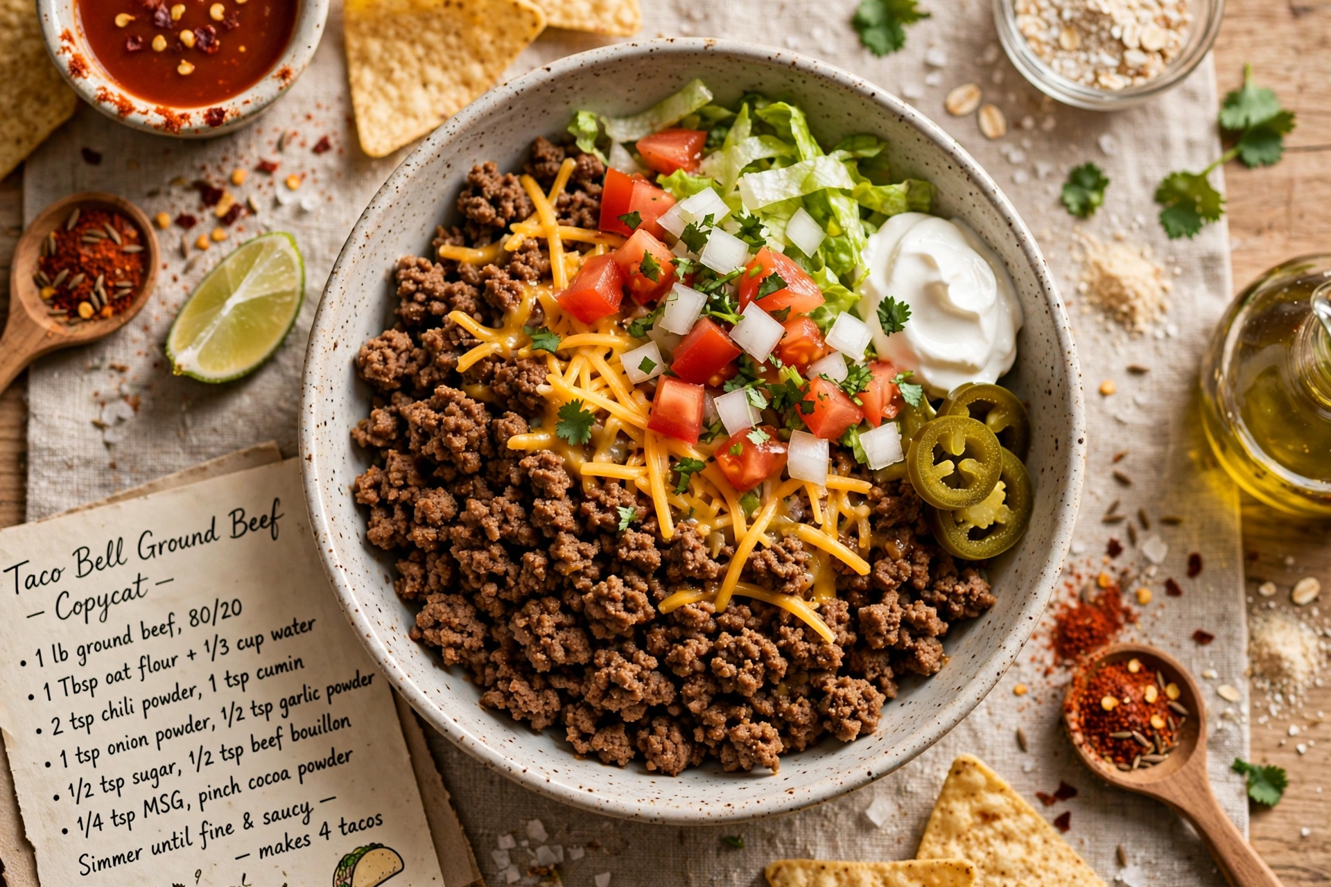 Taco Bell Ground Beef Copycat